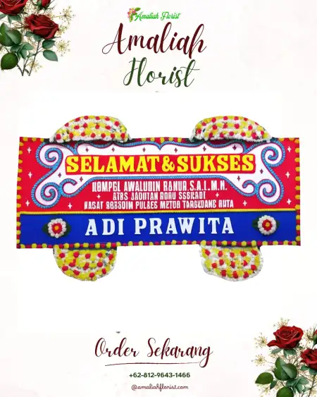 Papan Bunga Ucapan Selamat Tulamben